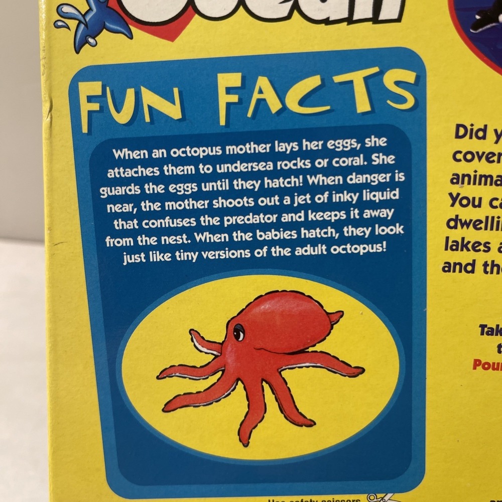 Pound Ocean Octopus Family Stuffed Toy Galoob 1999 New In Box Water Animals - Picture 11 of 16